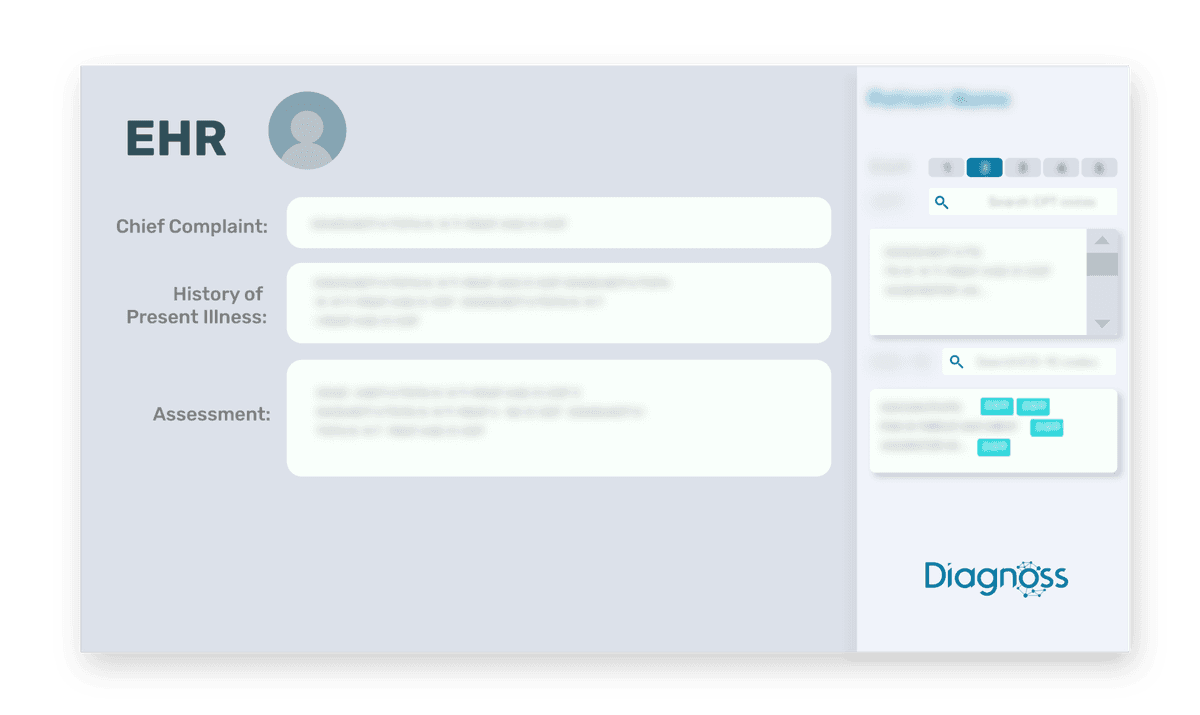 Diagnoss Smart Sidebar integrated with EHR